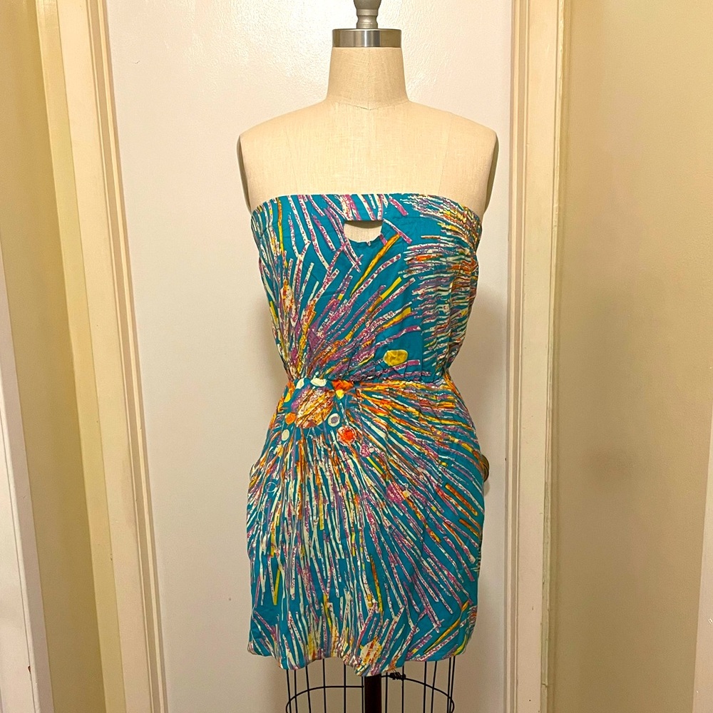 Starburst Printed Summer Dress
